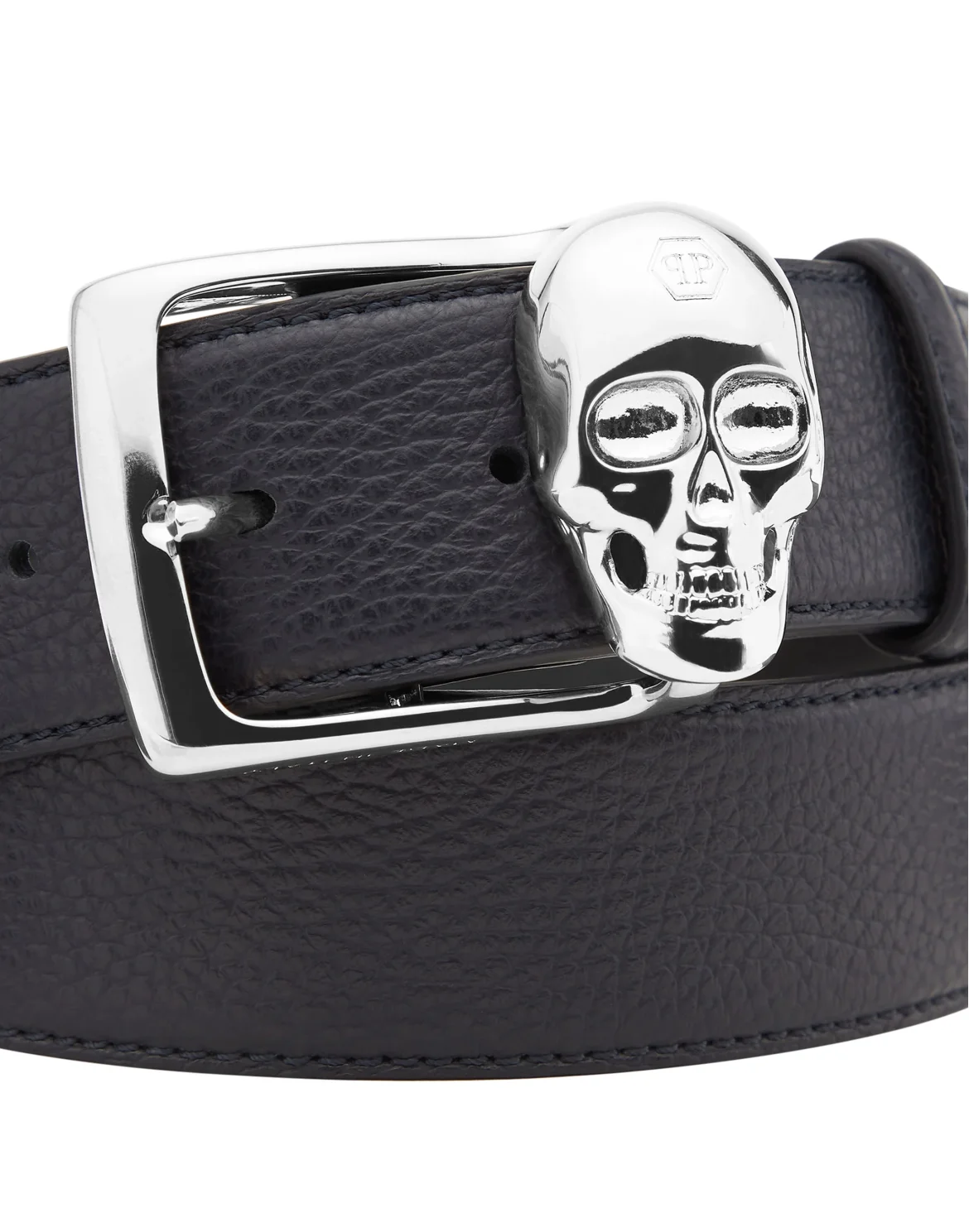 Leather Belt Iconic Plein, цвет: Синий
