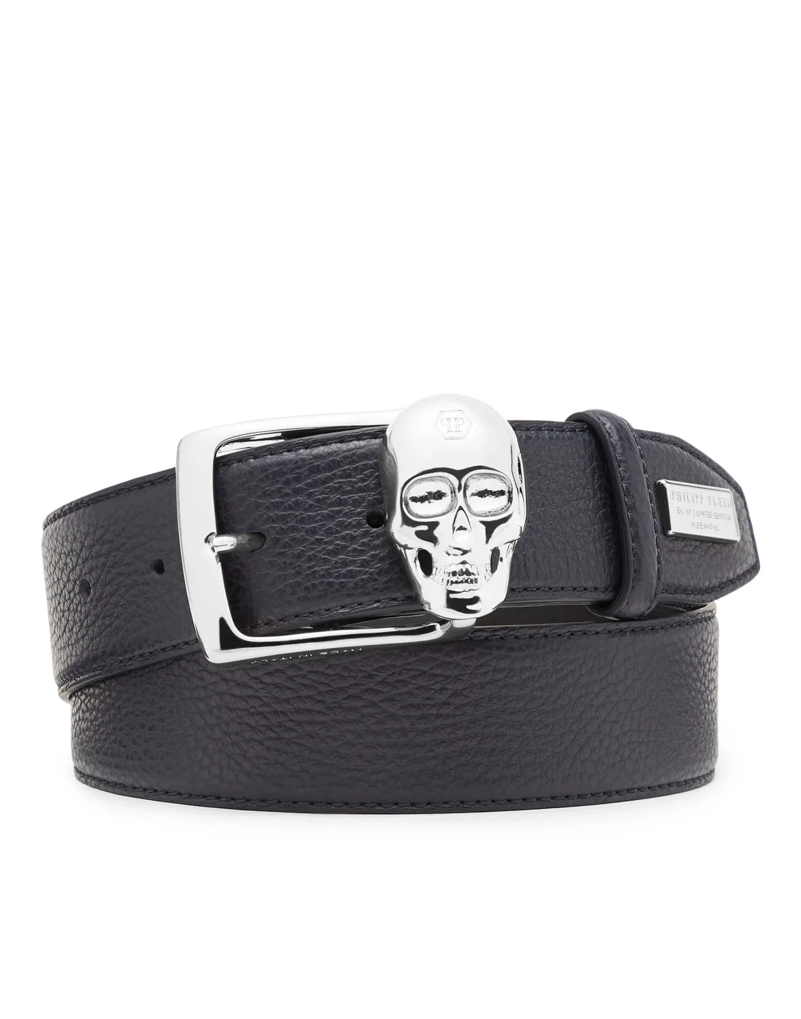 Leather Belt Iconic Plein, цвет: Синий
