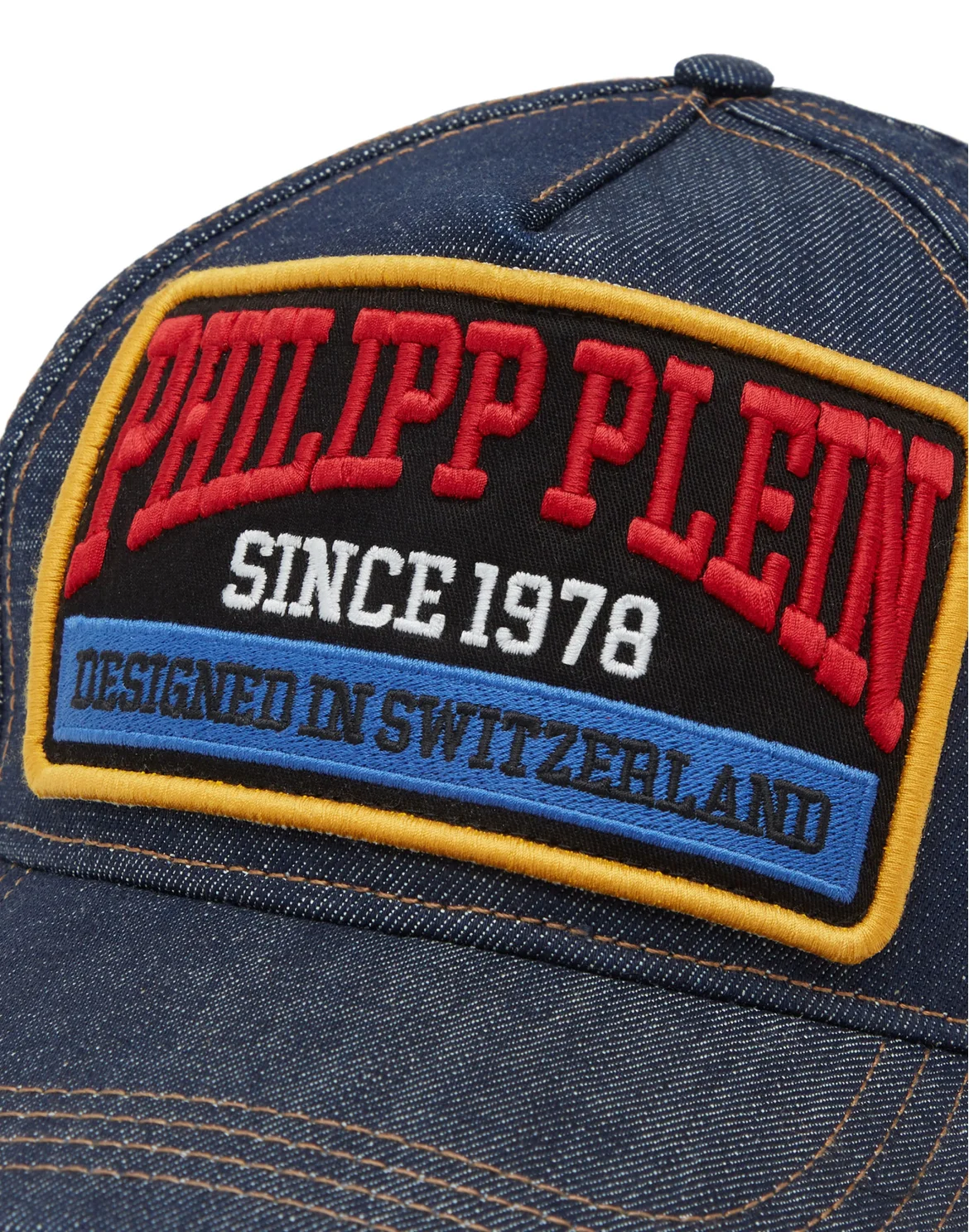 Denim Baseball Cap Patch PP1978, цвет: Синий