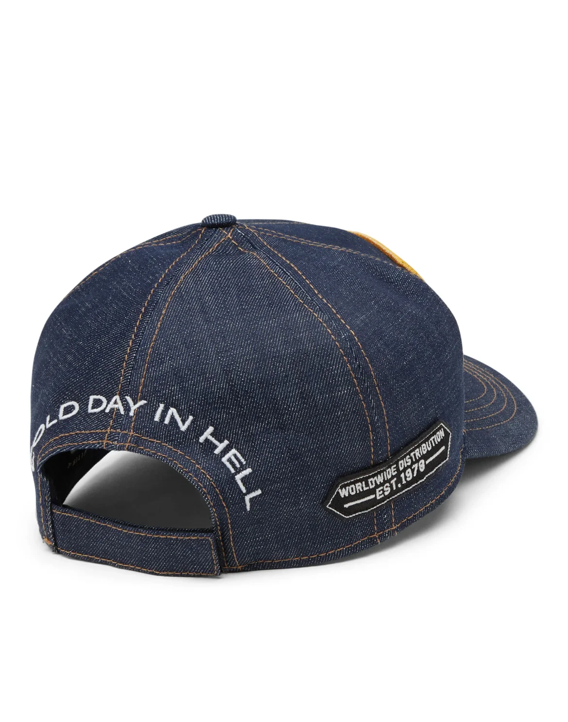 Denim Baseball Cap Patch PP1978, цвет: Синий