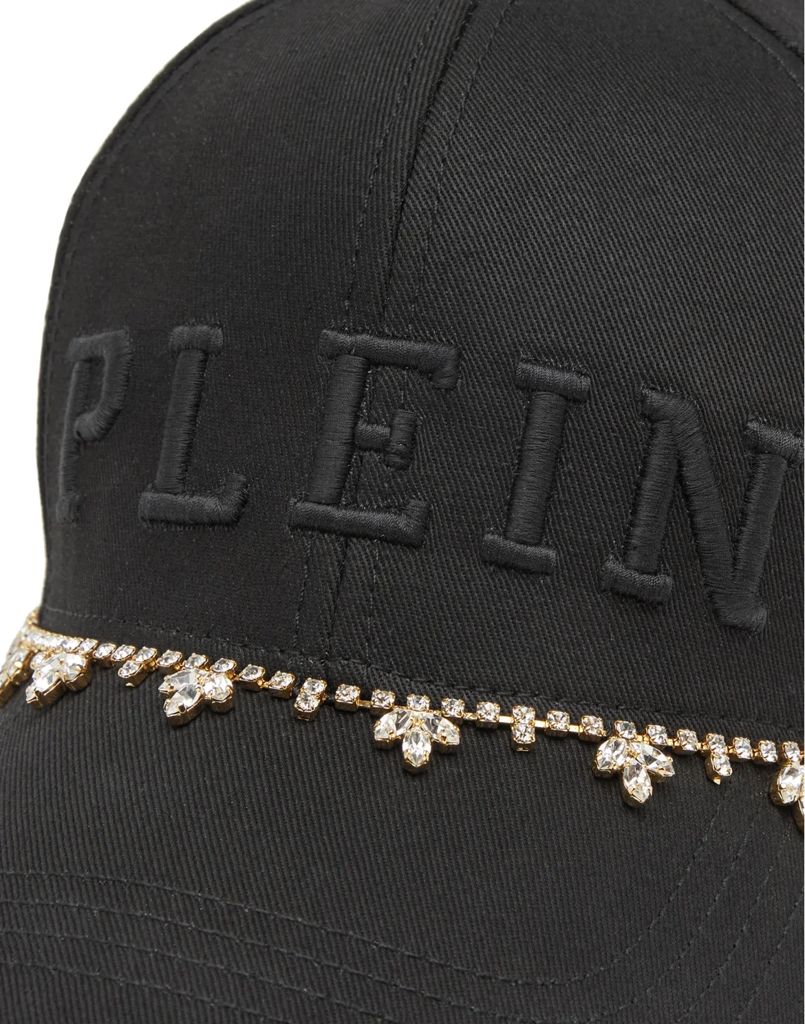 Baseball Cap Crystal Fringe, цвет: Черный