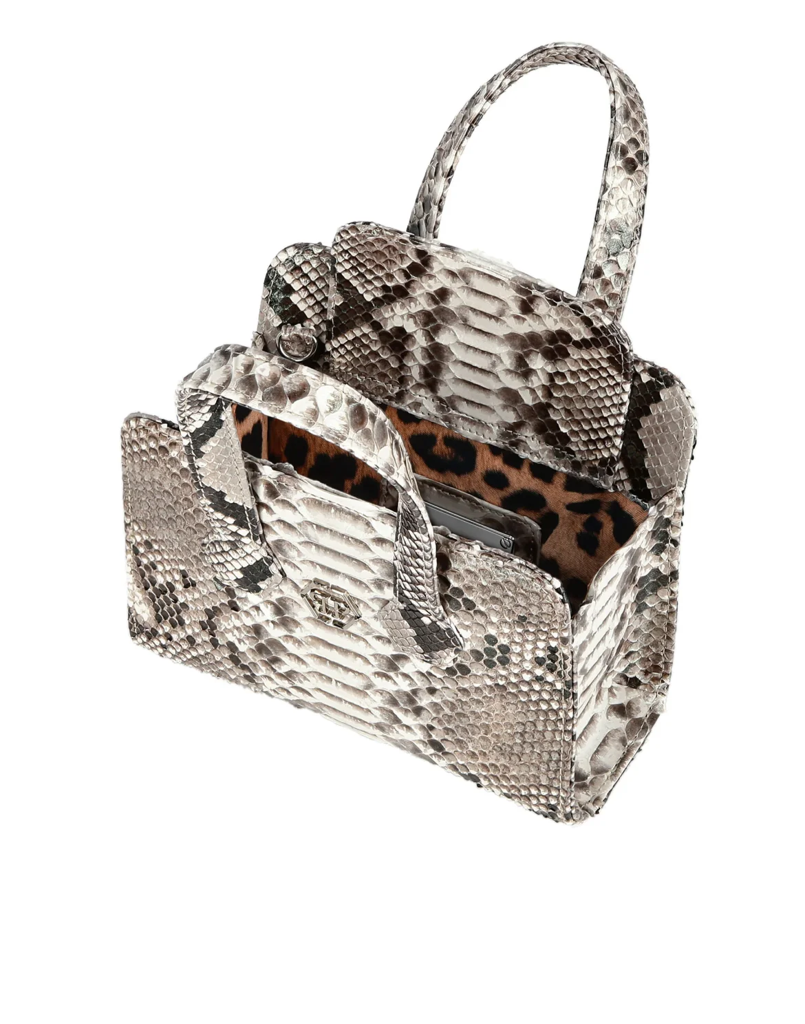 Python Handle bag Luxury, цвет: Бежевый