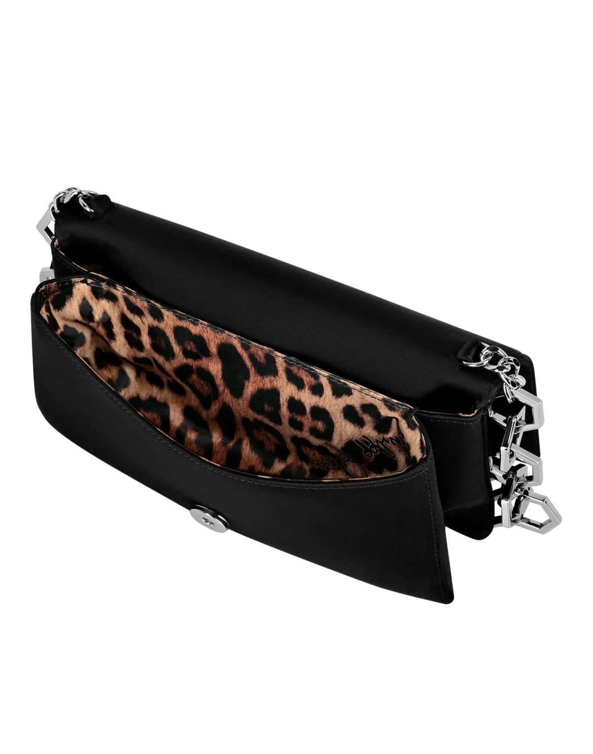 Satin Shoulder Bag Iconic Plein, цвет: Черный