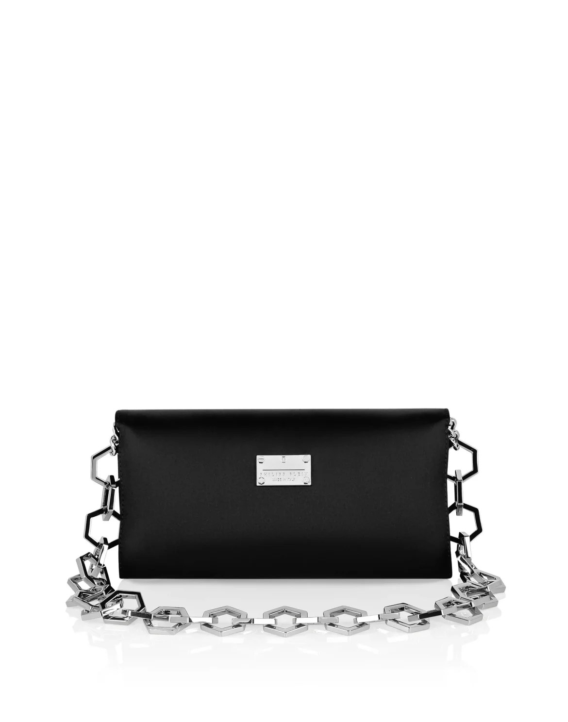 Satin Shoulder Bag Iconic Plein, цвет: Черный