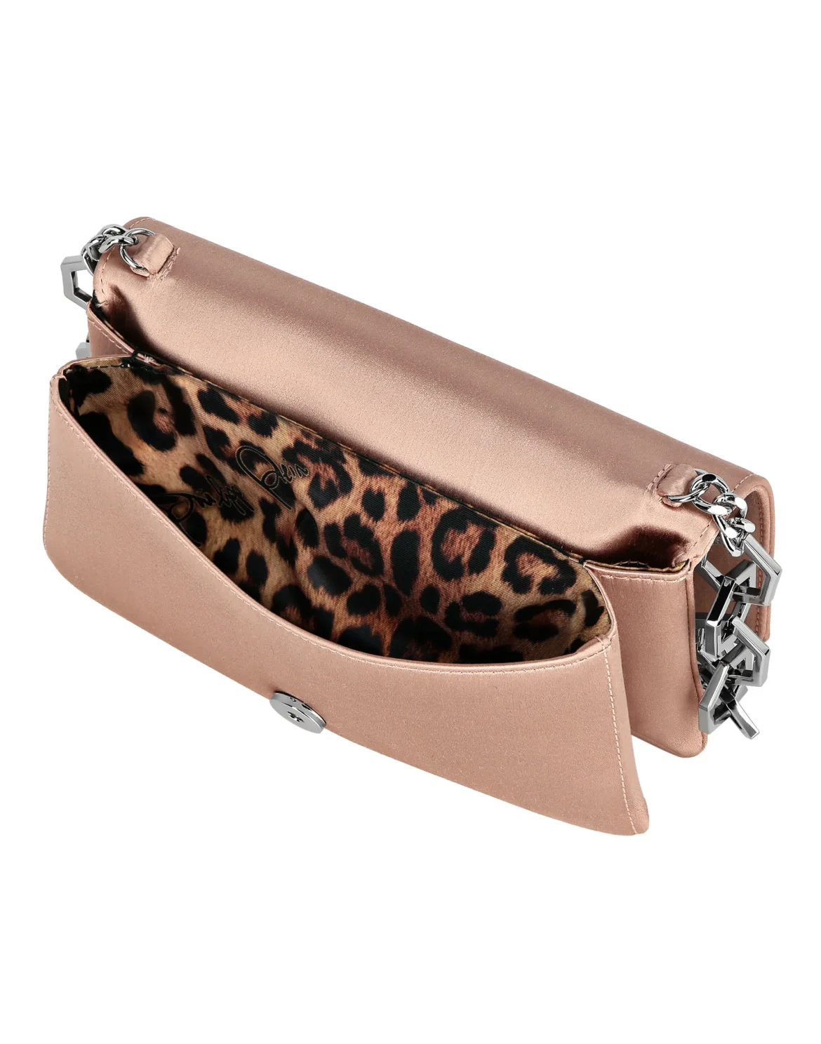 Satin Shoulder Bag Iconic Plein, цвет: Бежевый
