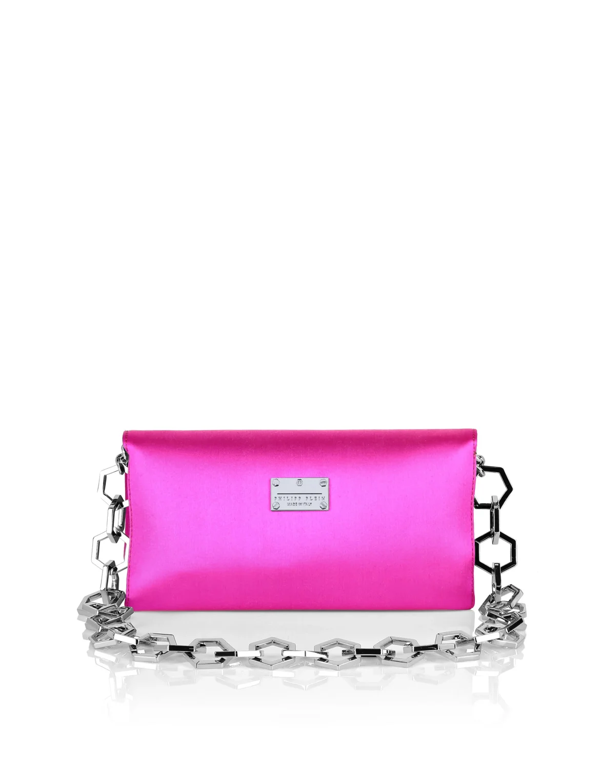 Satin Shoulder Bag Iconic Plein, цвет: Розовый
