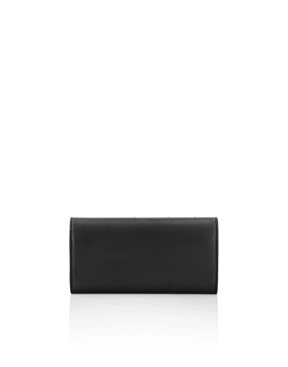 Leather Continental wallet studs Stars, цвет: Черный