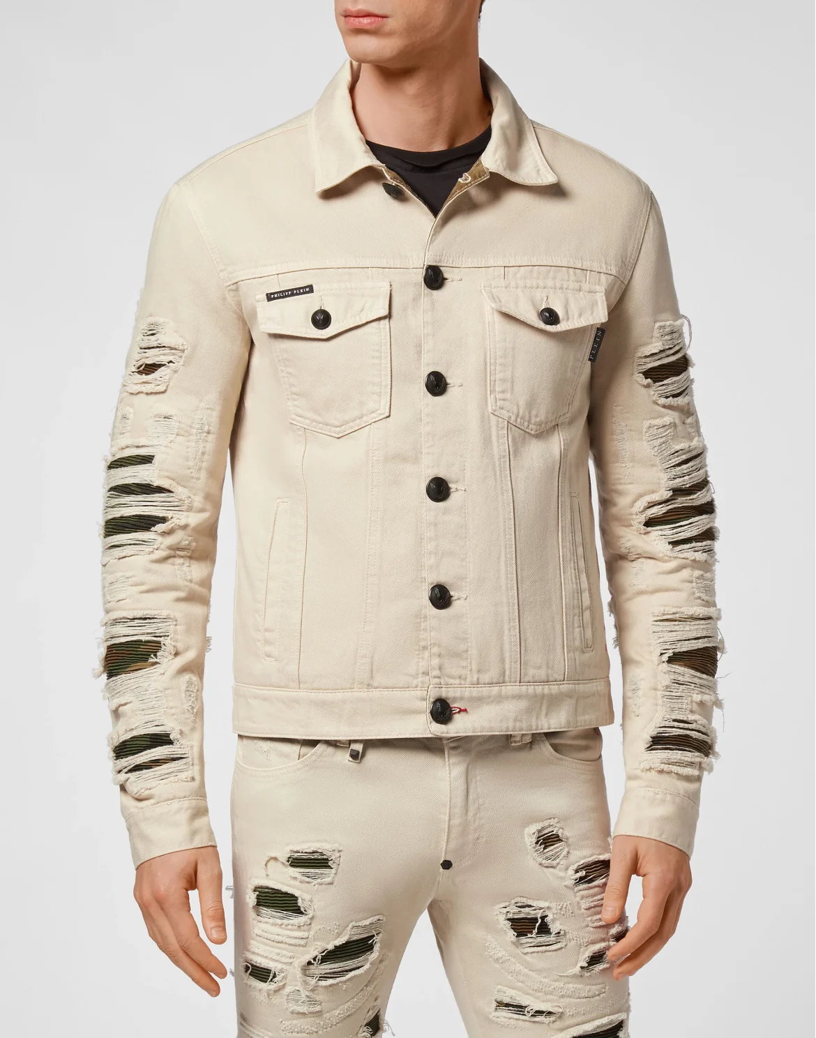 Denim Jacket Camouflage, цвет: Бежевый