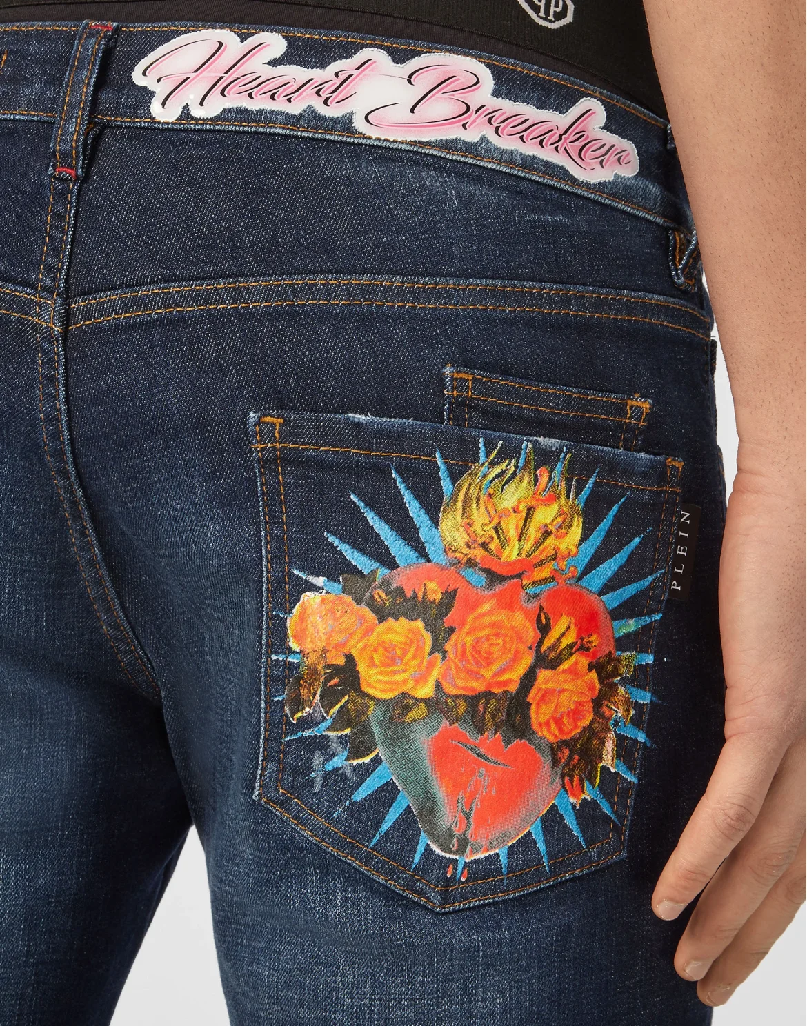 Denim Super Straight Cut Heart Breaker, цвет: Синий