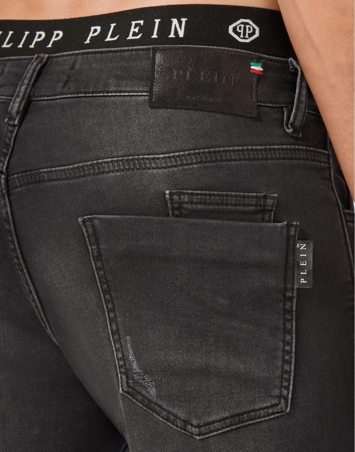 Denim Jogging Iconic Plein, цвет: Черный