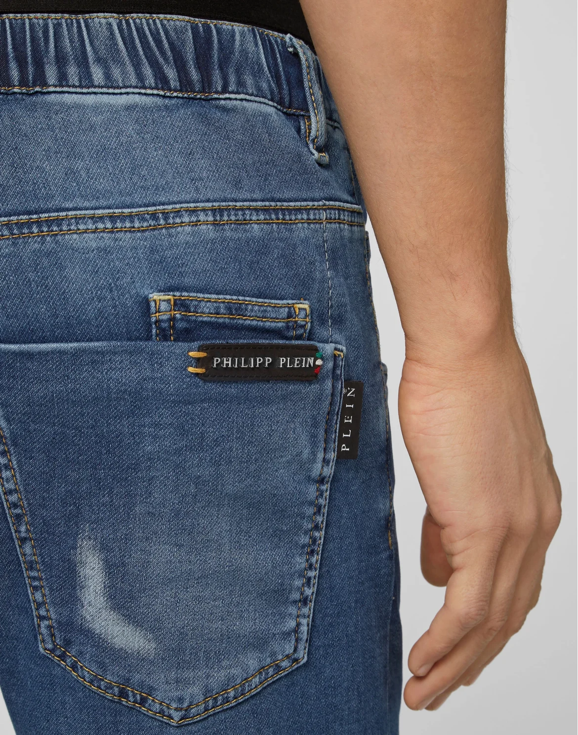 Denim Jogging Iconic Plein, цвет: Синий