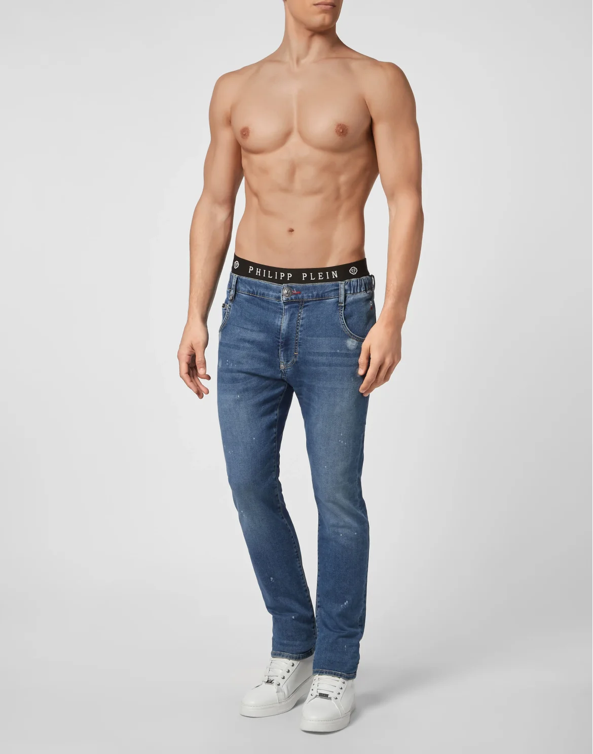 Denim Jogging Iconic Plein, цвет: Синий