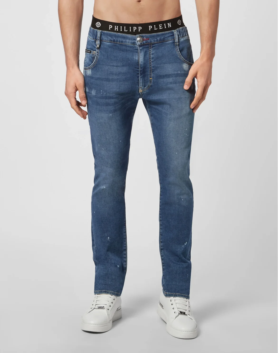 Denim Jogging Iconic Plein, цвет: Синий