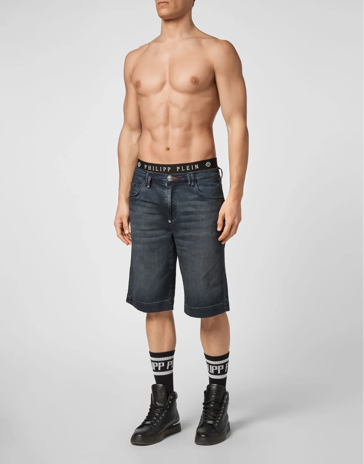 Denim Short St. Tropez Fit Iconic Plein, цвет: Синий