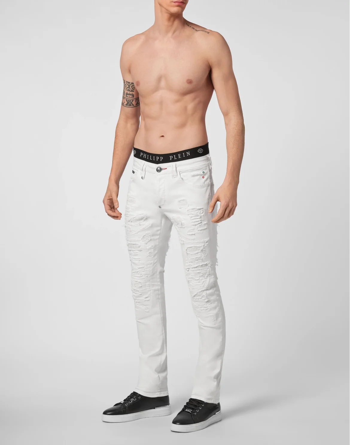 Denim Super Straight Cut Destroyed, цвет: Белый
