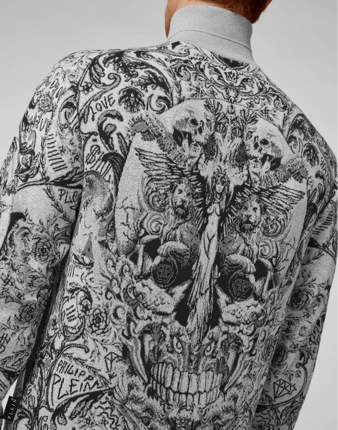 Knit Jacket Jacquard New Baroque, цвет: Серый