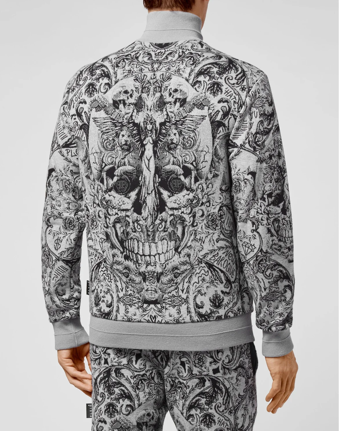 Knit Jacket Jacquard New Baroque, цвет: Серый