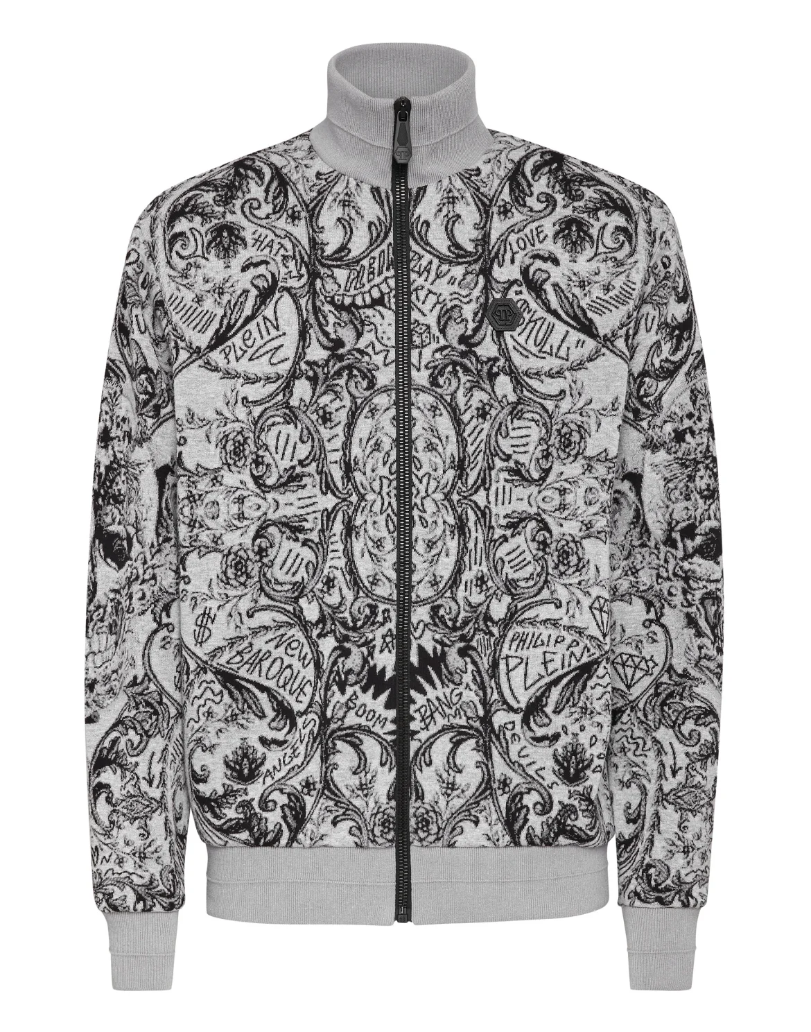 Knit Jacket Jacquard New Baroque, цвет: Серый
