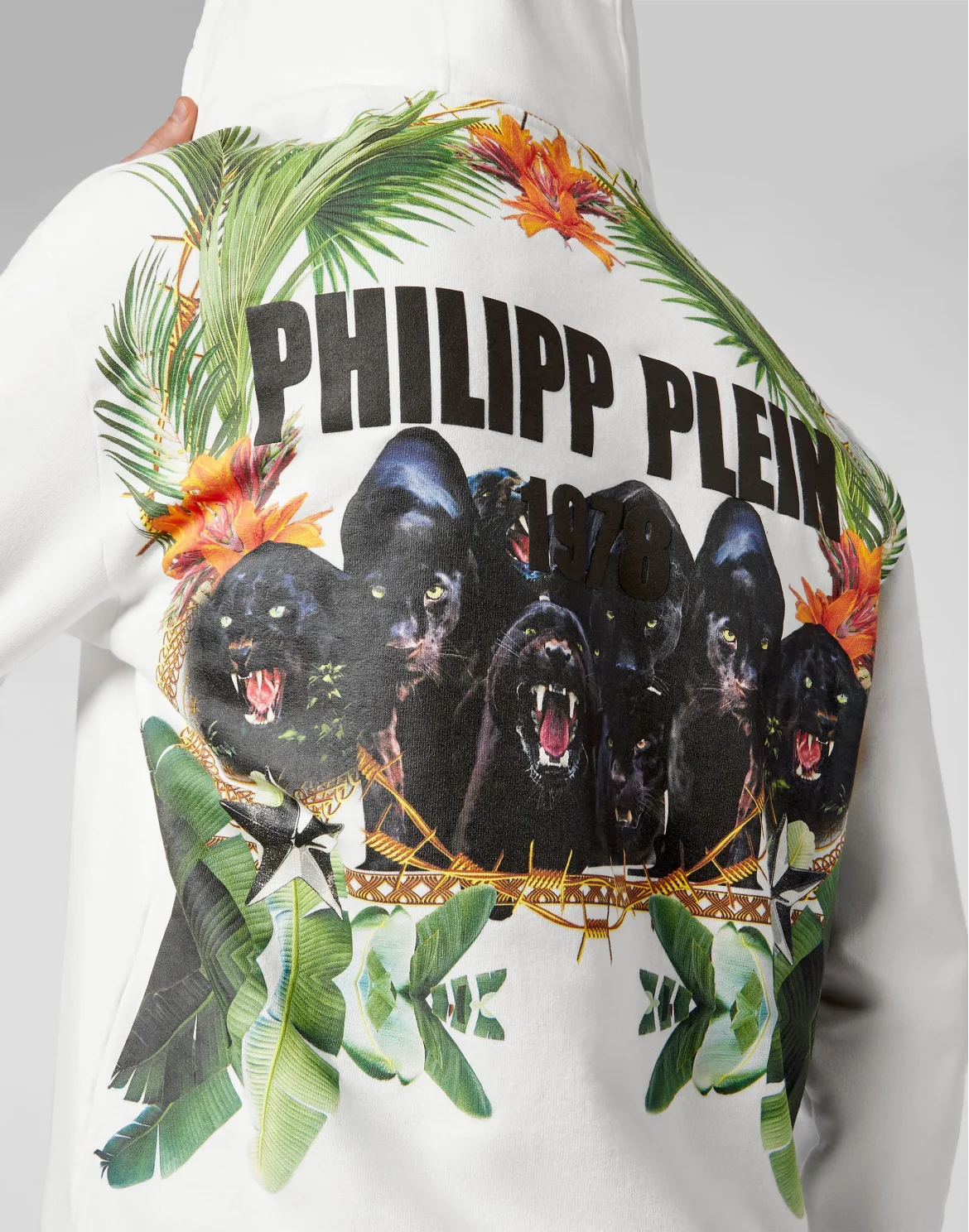 Hoodie sweatshirt Paradise Panther Edition, цвет: Белый