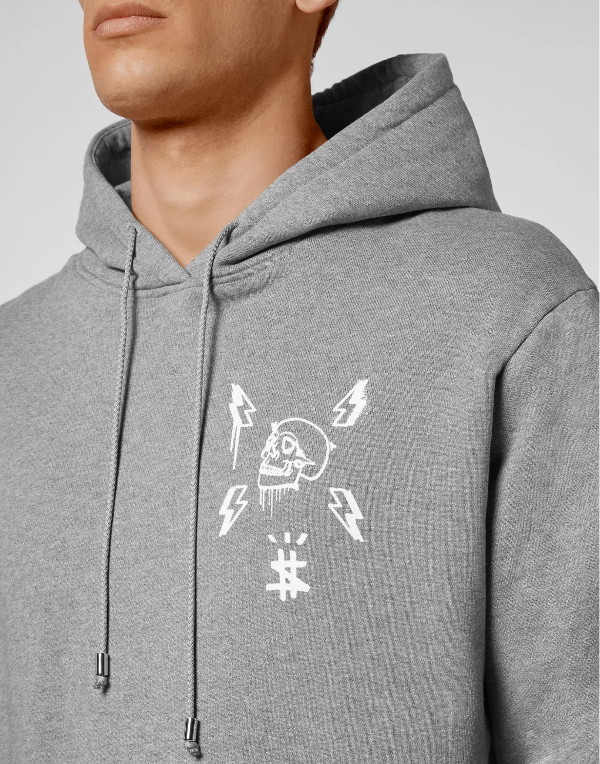 Hoodie sweatshirt Hexagon, цвет: Серый