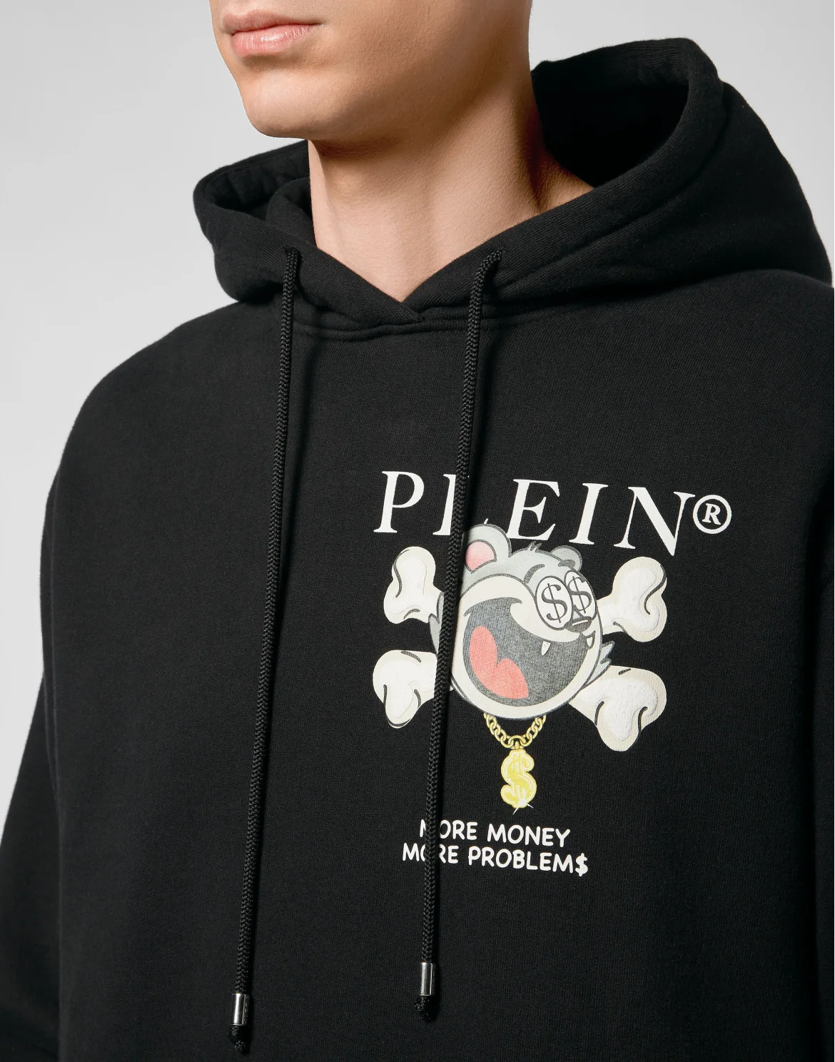 Hoodie sweatshirt More Money more problems, цвет: Черный