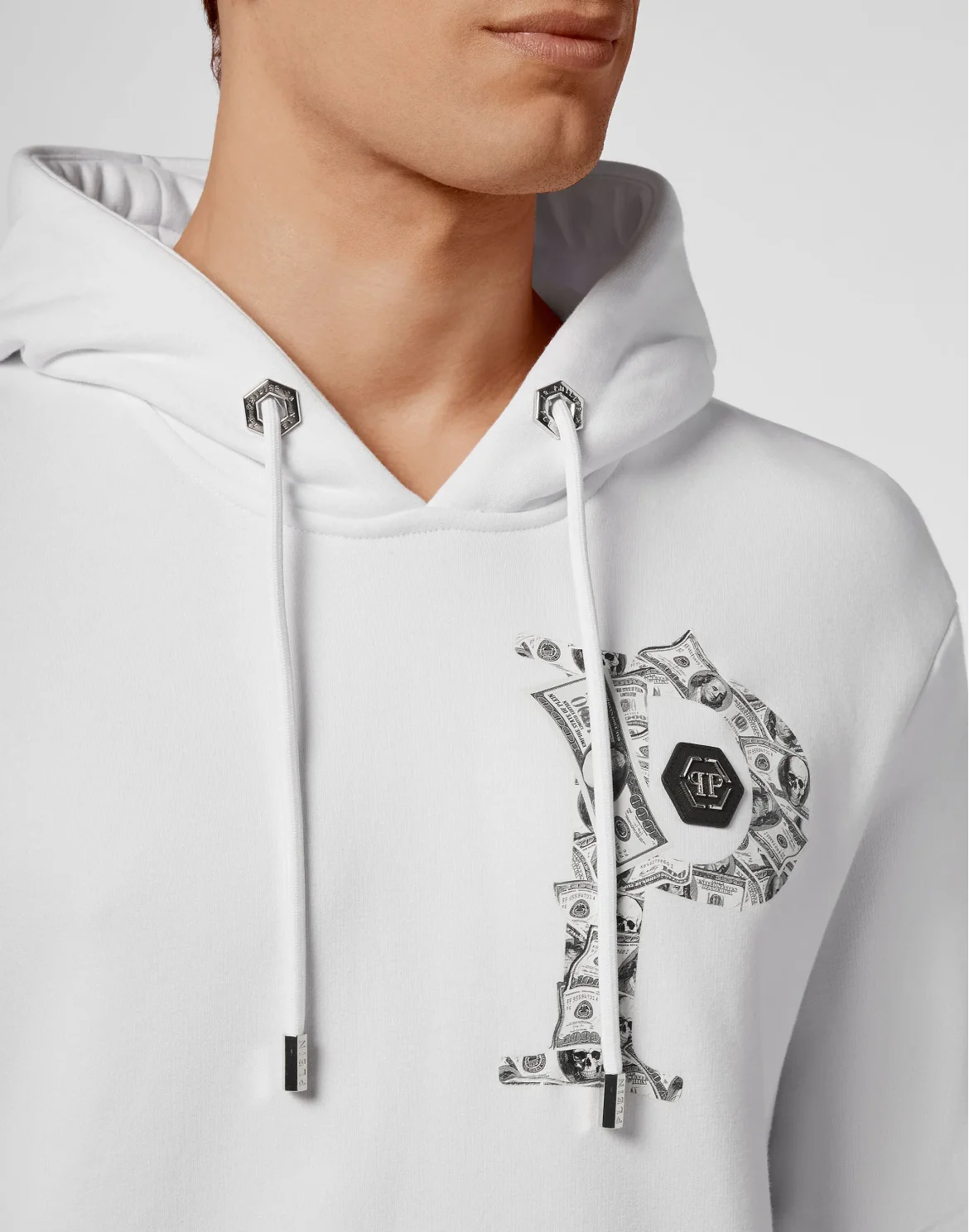 Hoodie sweatshirt Money, цвет: Белый