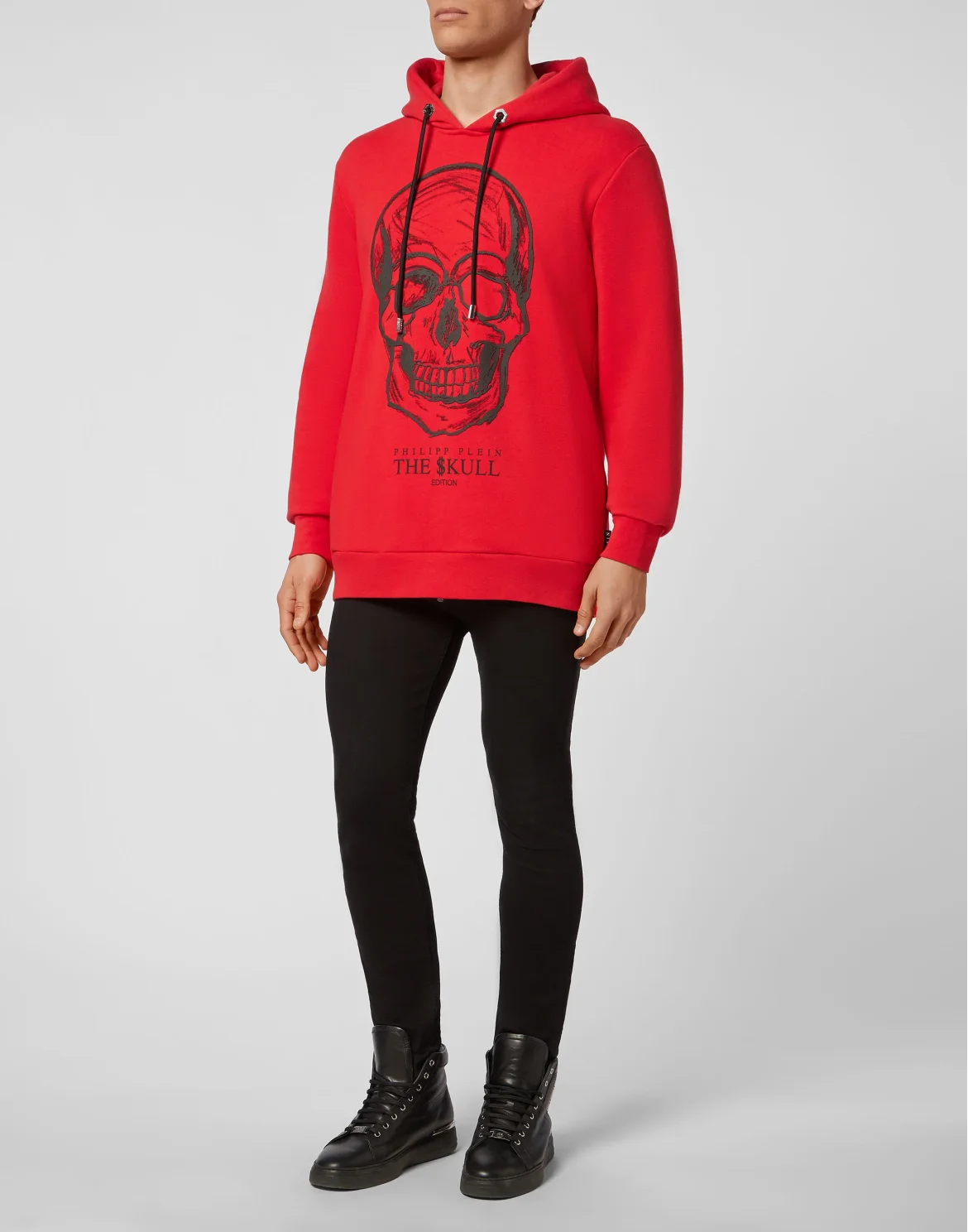 Hoodie sweatshirt print Skull, цвет: Красный