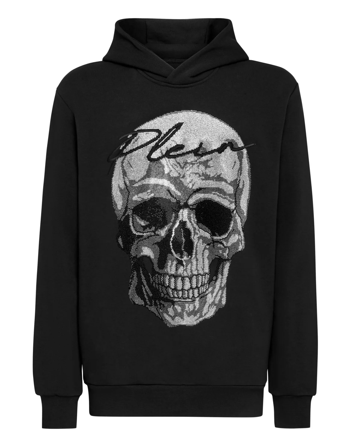 Hoodie sweatshirt stones Skull, цвет: Черный