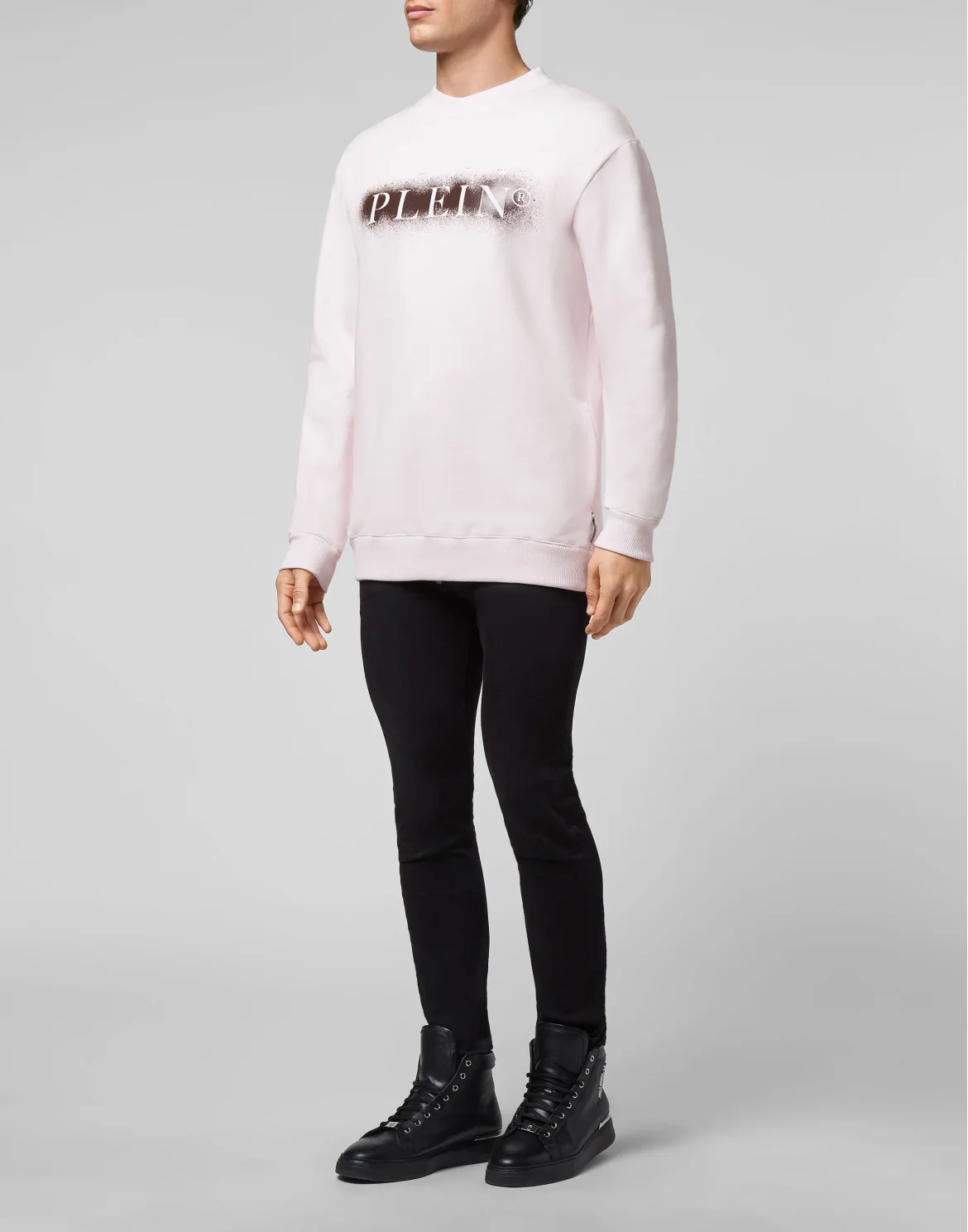 Sweatshirt LS Spray Effect Print Philipp Plein TM, цвет: Розовый