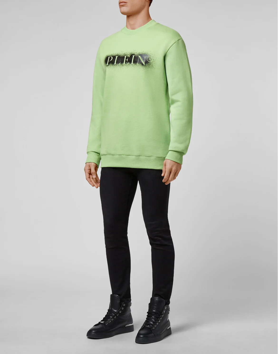 Sweatshirt LS Spray Effect Print Philipp Plein TM, цвет: Зеленый