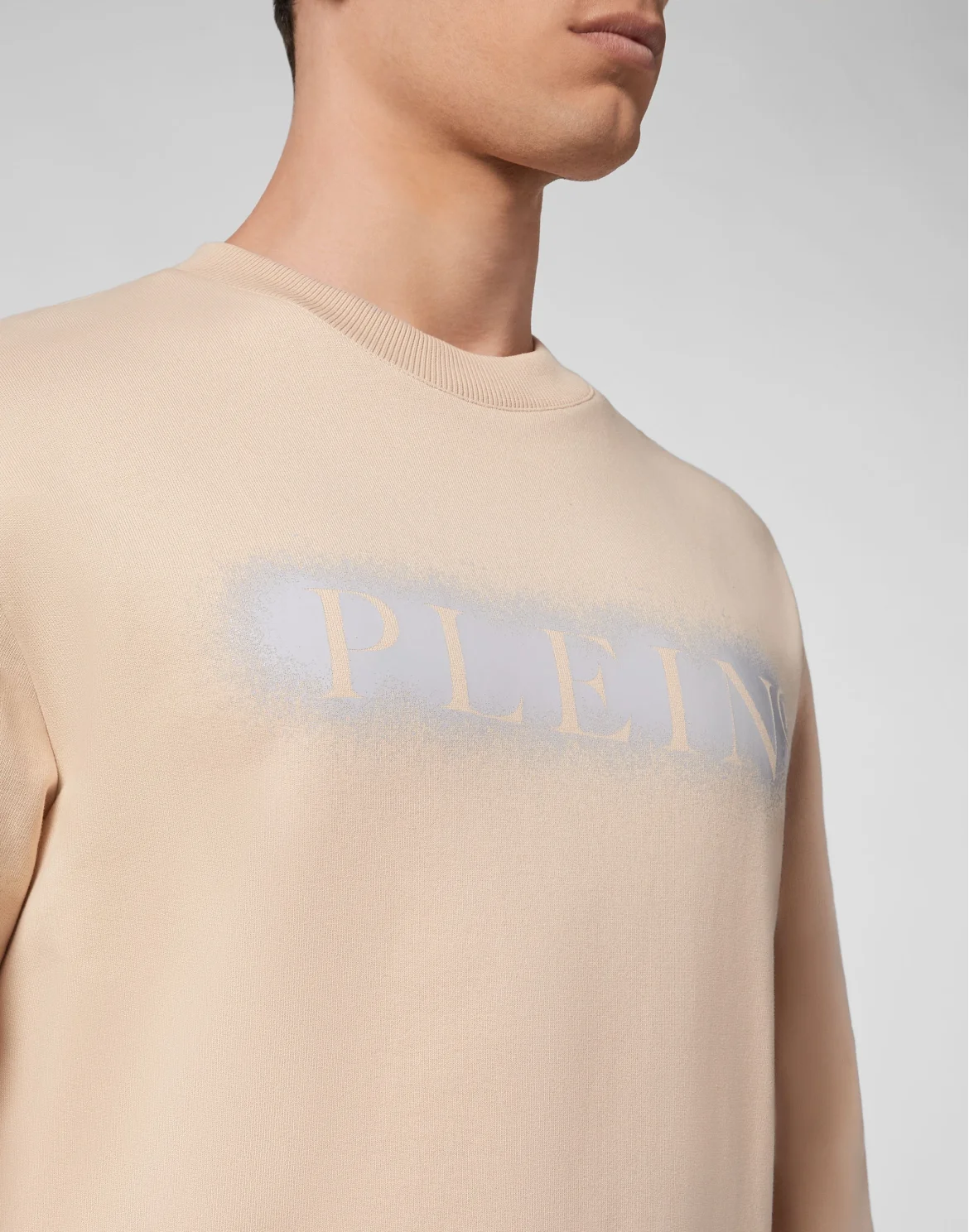 Sweatshirt LS Spray Effect Print Philipp Plein TM, цвет: Бежевый