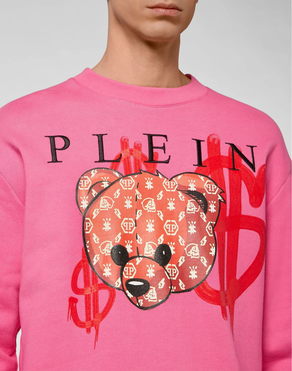 Sweatshirt LS Teddy Bear, цвет: Розовый