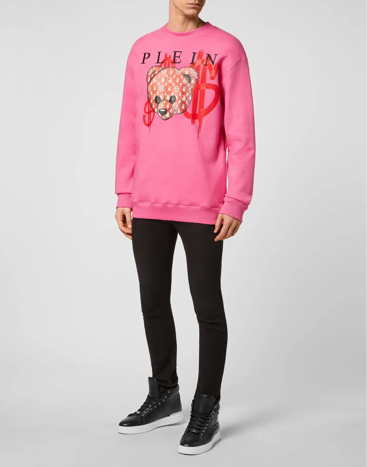 Sweatshirt LS Teddy Bear, цвет: Розовый