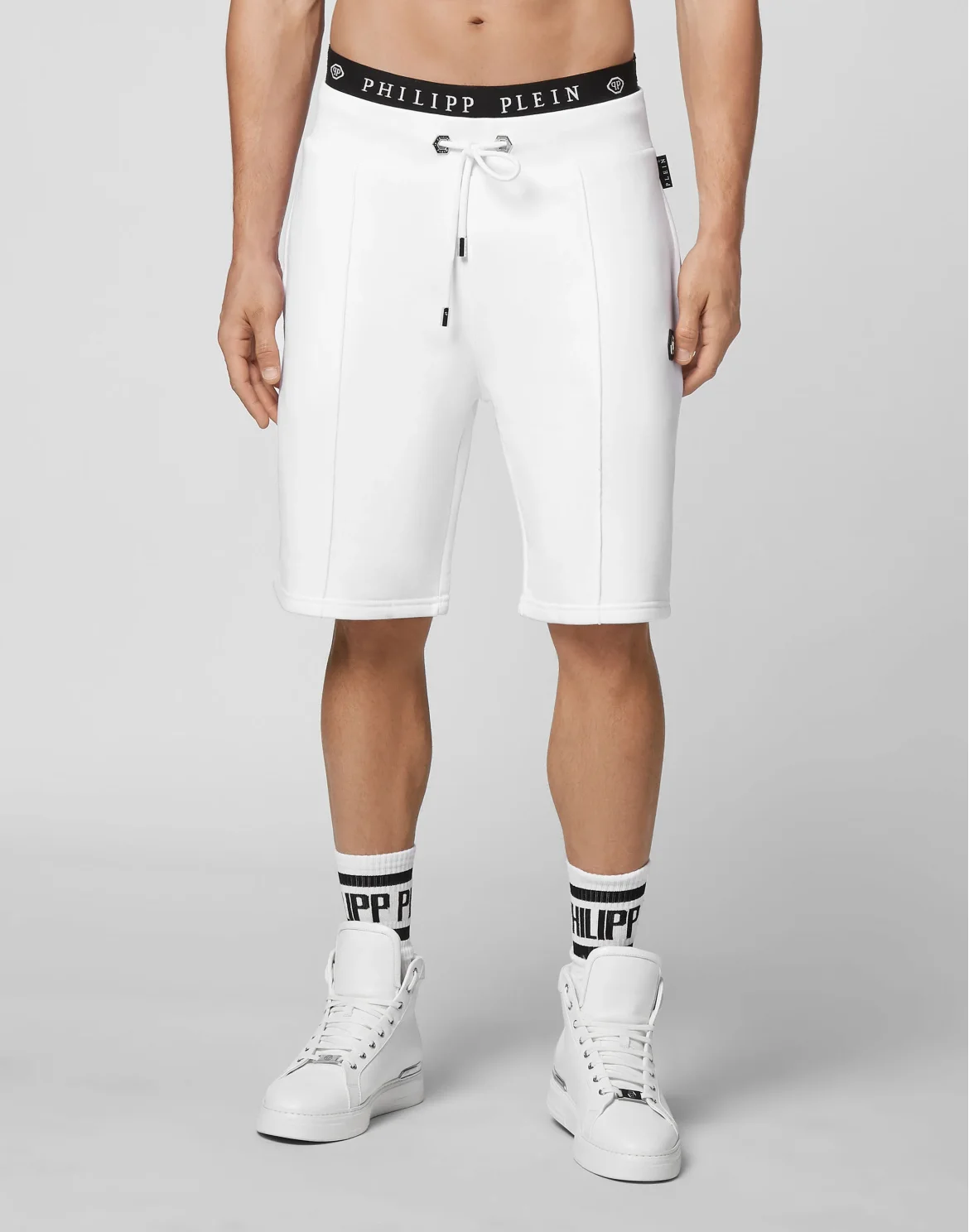 Jogging Shorts Iconic Plein, цвет: Белый