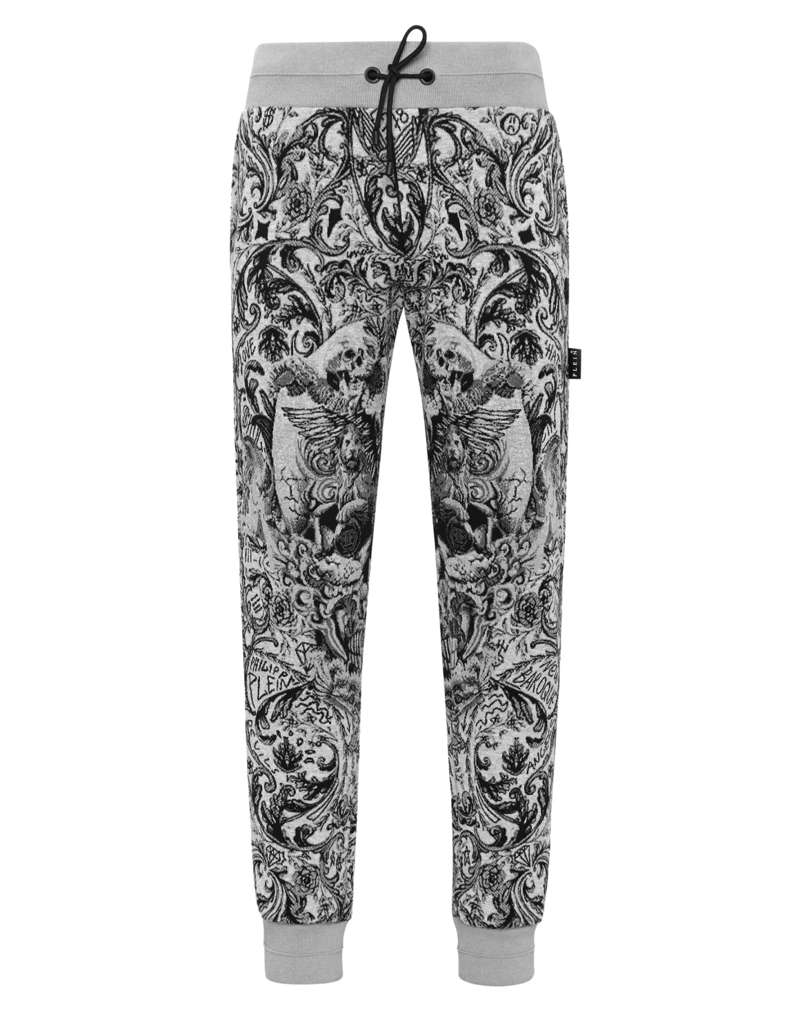 Knit Jogging Trousers Jacquard New Baroque, цвет: Серый