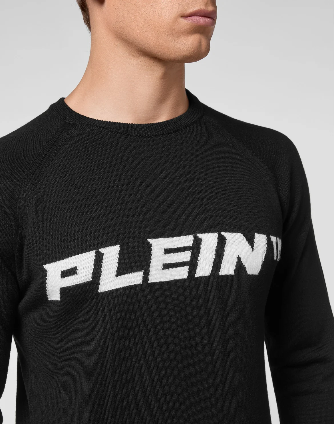 Wool Pullover Round Neck LS, цвет: Черный