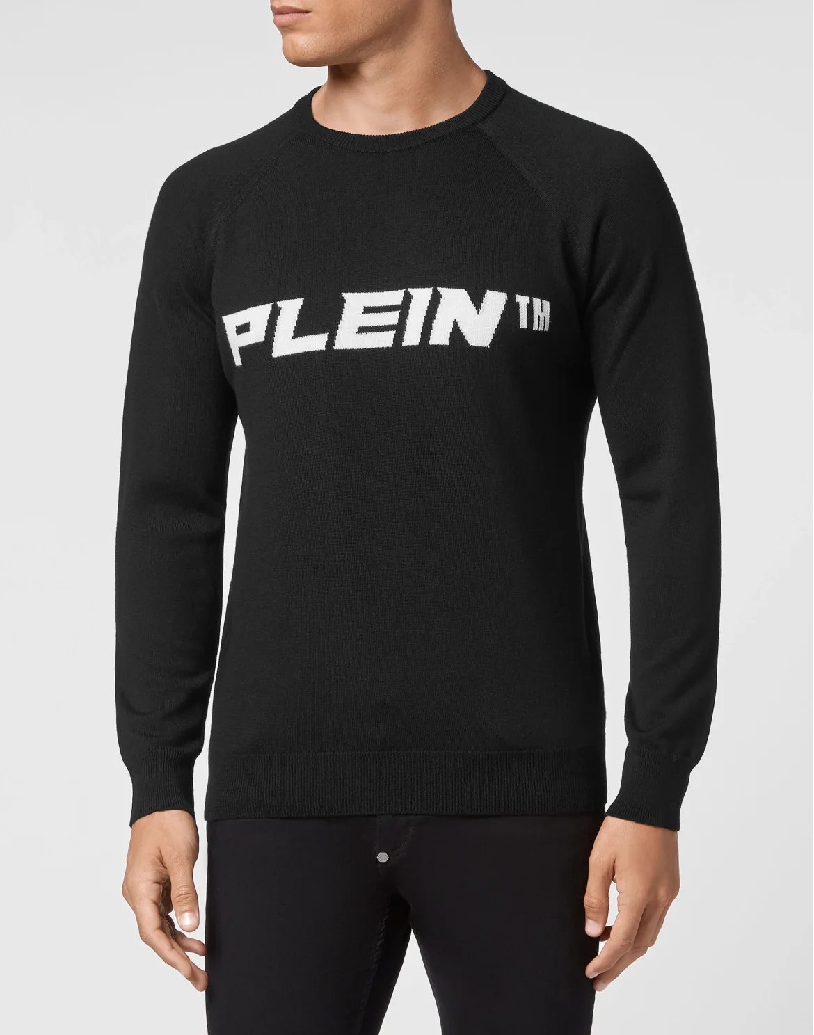 Wool Pullover Round Neck LS, цвет: Черный