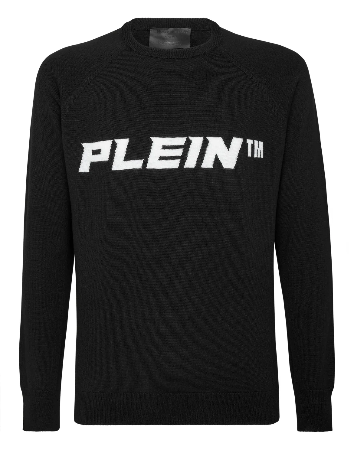 Wool Pullover Round Neck LS, цвет: Черный