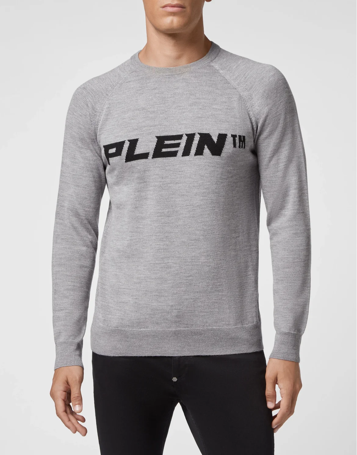 Wool Pullover Round Neck LS, цвет: Серый
