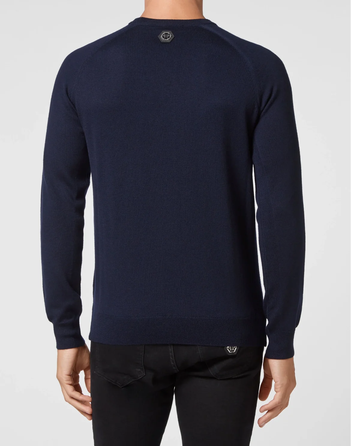 Wool Pullover Round Neck LS, цвет: Синий