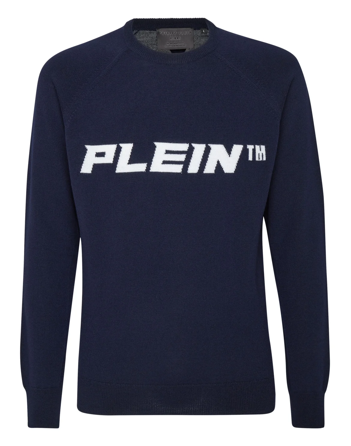 Wool Pullover Round Neck LS, цвет: Синий
