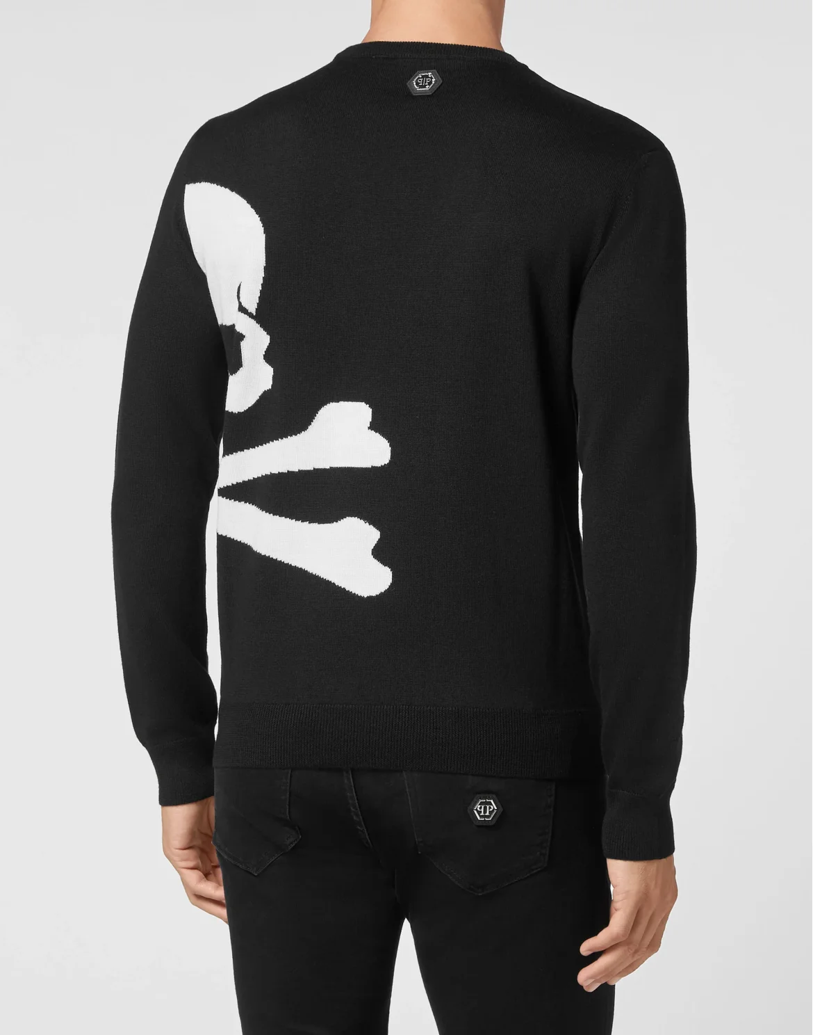Wool Pullover Round Neck LS, цвет: Черный