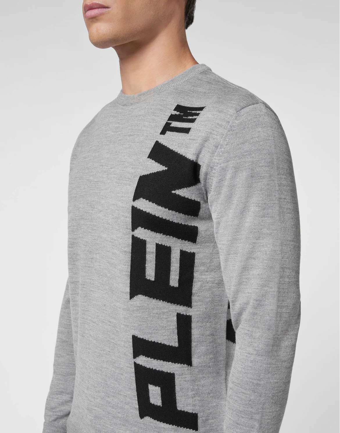 Wool Pullover Round Neck LS, цвет: Серый