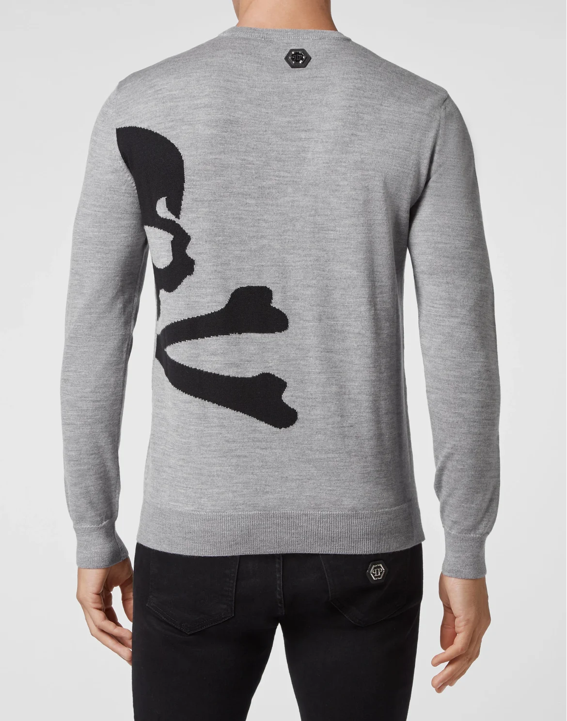 Wool Pullover Round Neck LS, цвет: Серый