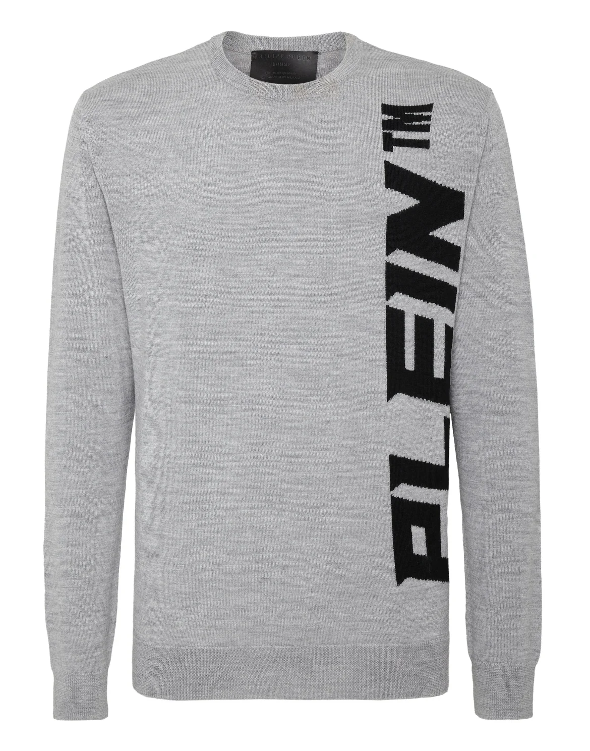 Wool Pullover Round Neck LS, цвет: Серый