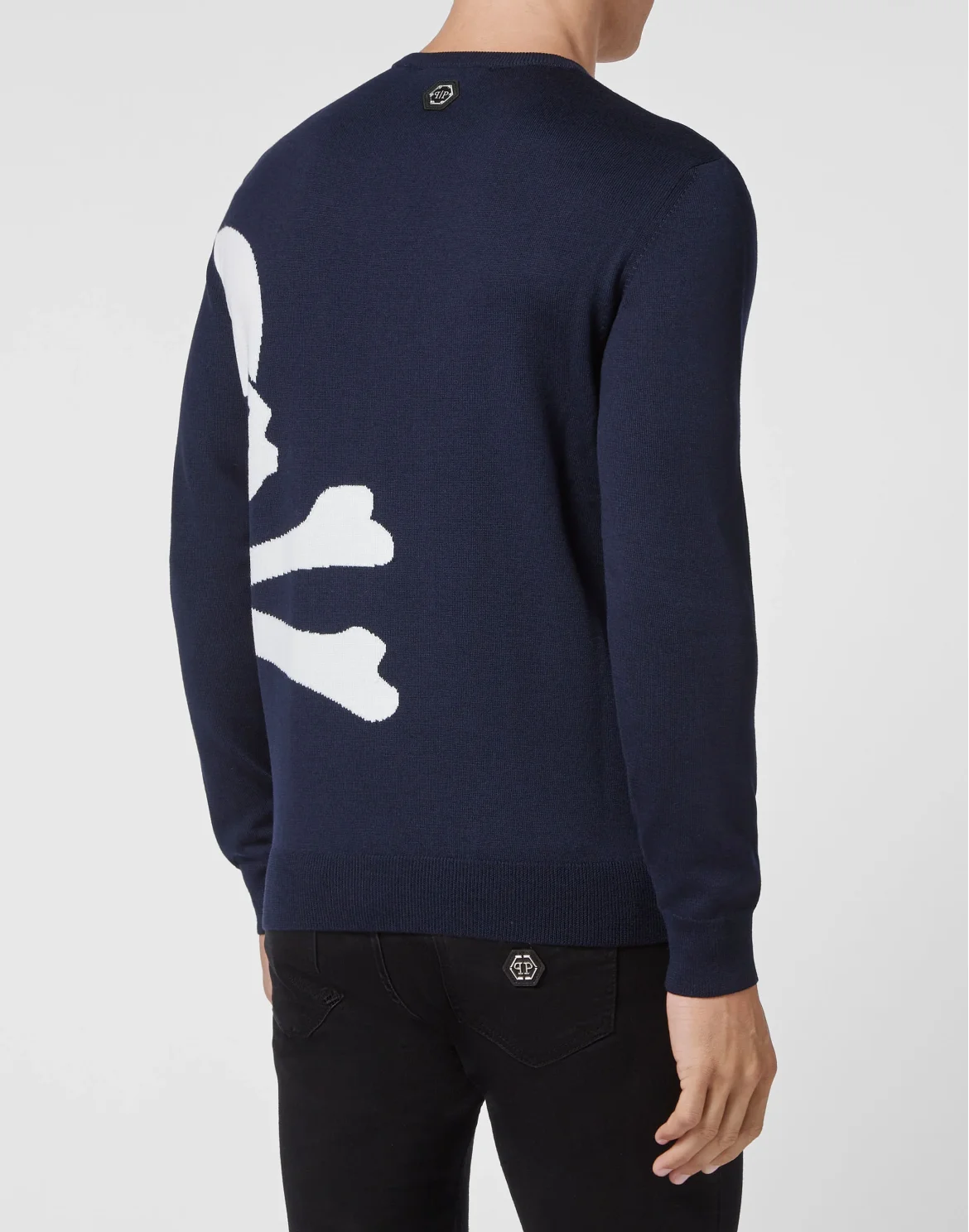 Wool Pullover Round Neck LS, цвет: Синий