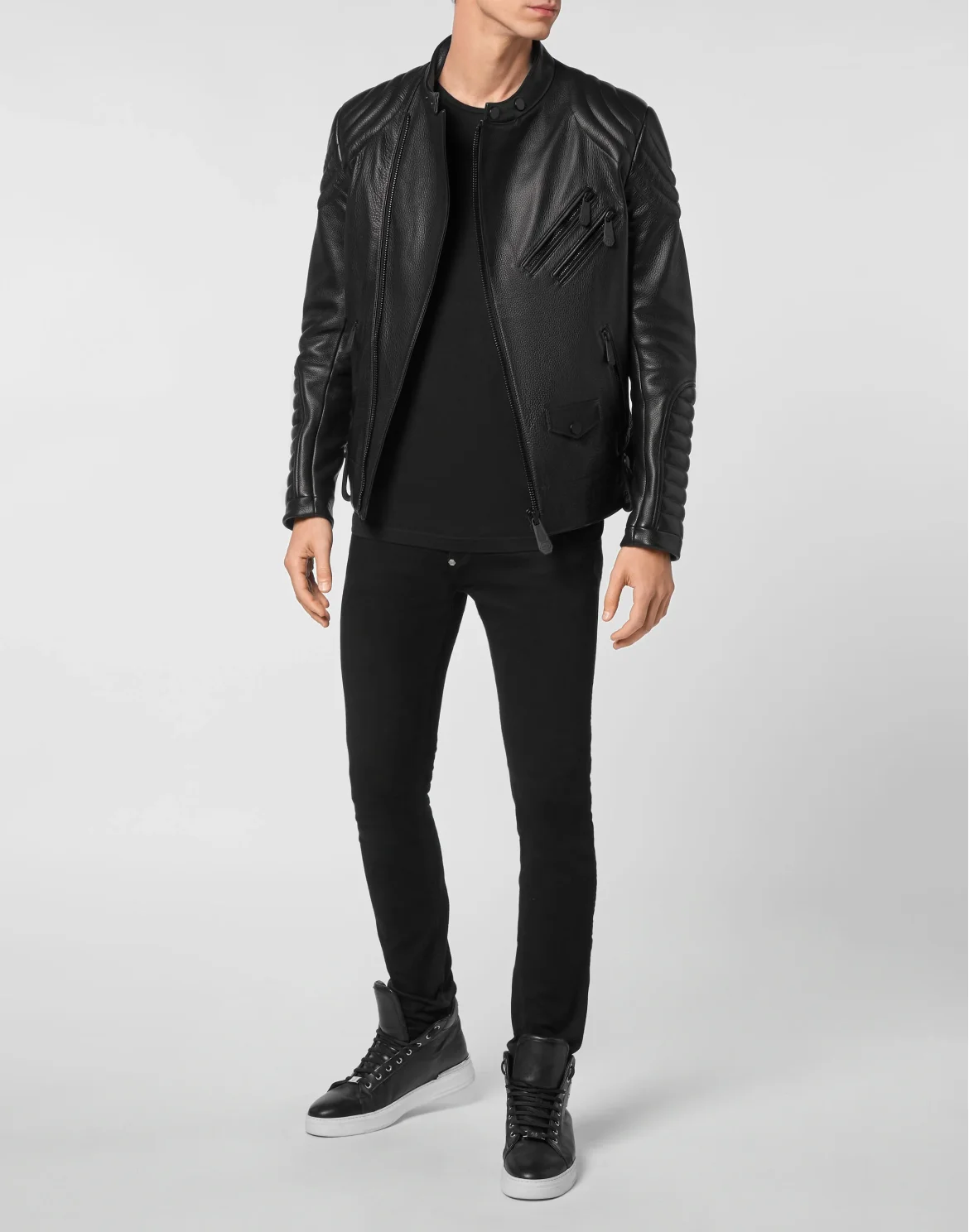 Handpainted Leather Biker Paradise Panther Edition, цвет: Черный
