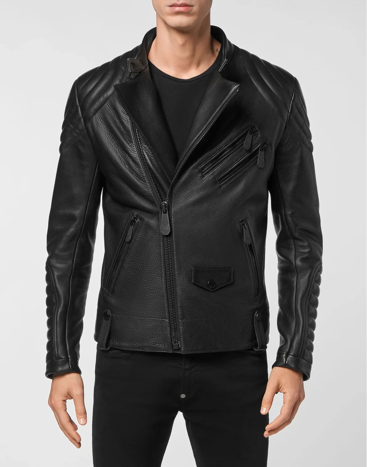 Handpainted Leather Biker Paradise Panther Edition, цвет: Черный