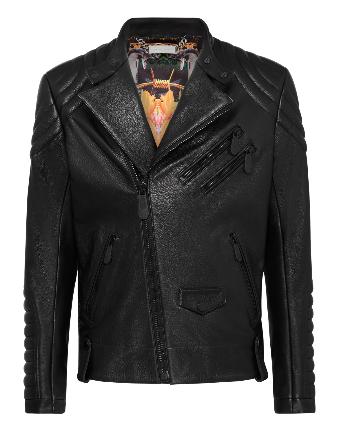 Handpainted Leather Biker Paradise Panther Edition, цвет: Черный