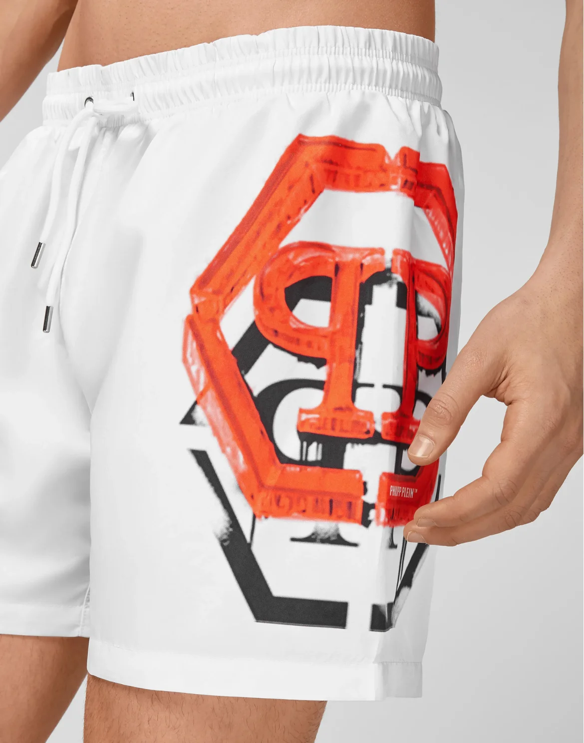 Beachwear Short Trousers Hexagon, цвет: Белый